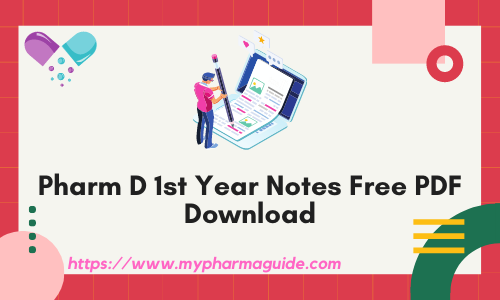 Pharm D 1st Year Notes Free PDF Download - 2021